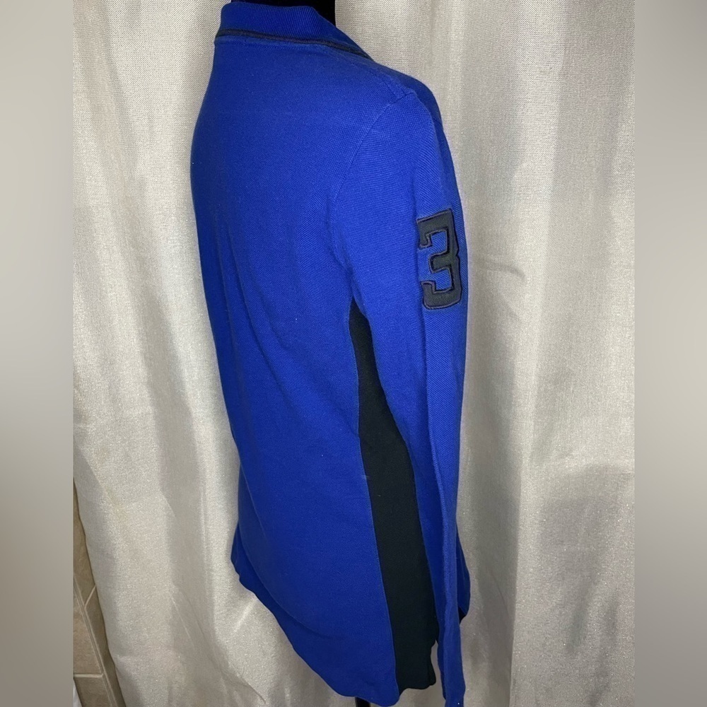 POLO by RALPH LAUREN Size M Blue Black Embroidery Cotton Sweatshirt‌‌‌‌‌‌‌‌‌‌‌‌ - Picture 10 of 10